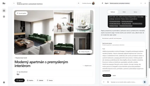 Návrh popisu od Agenta