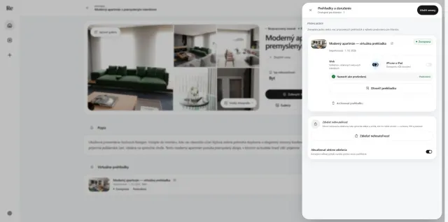 Prehliadka publikovaná na web