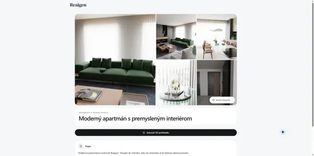 Prezentácia pre klienta s prehliadkou