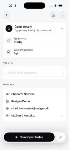 Detaily inzerátu