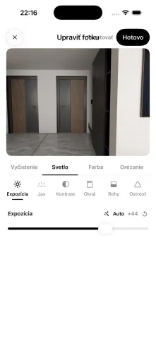 Upravená expozícia