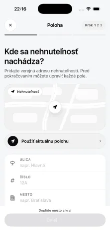 Krok 1: poloha