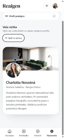 Profil pre klienta, celé bio